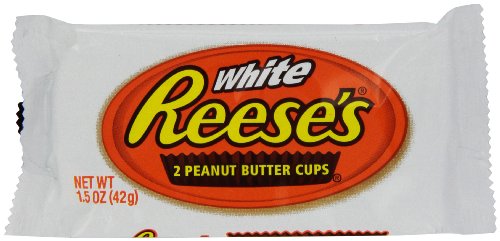 Reese’s Peanut Butter Cups, White Chocolate, 1.5 ounce Packages (Pack of 48) logo