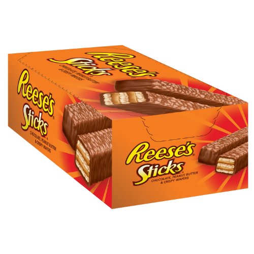 Reese’s Sticks Crispy Wafers Peanut Butter Candy Bar, 1.5 ounce Bars (Pack of 36) logo