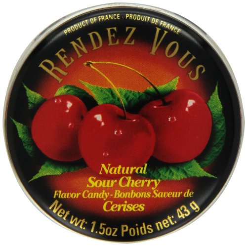 Rendez Vous Sour Cherry, 1.5 ounce Tin (Pack of 12) logo