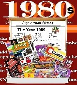 Retro 1980’s Candy Box Jr. With The Year You Were Born Highlights logo