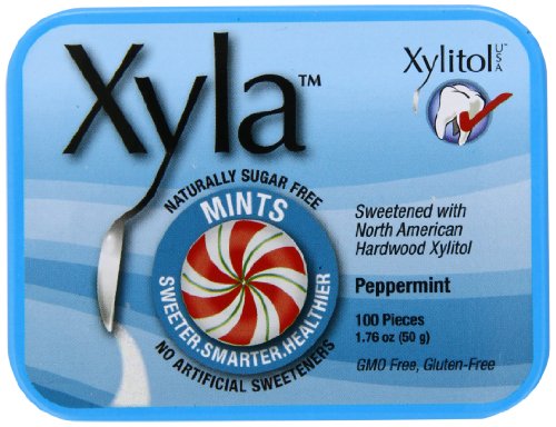 Ricochet Mints With Xylitol, Peppermint, 100-count Mints (Pack of 6) logo