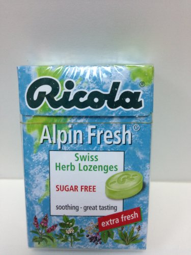 Ricola Swiss Herbal Sugar-free Alpin Fresh Hard Candy X 5 Packs logo