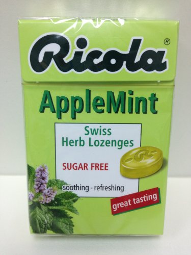 Ricola Swiss Herbal Sugar-free Apple Mint Hard Candy X 5 Packs logo