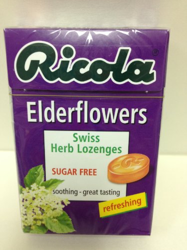 Ricola Swiss Herbal Sugar-free Elderflower Hard Candy X 5 Packs logo