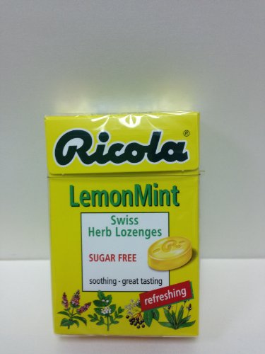 Ricola Swiss Herbal Sugar-free Lemon Mint Hard Candy X 5 Packs logo