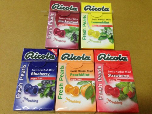 Ricola Swiss Herbal Sugar-free Mint Mix Candy X 5 Packs logo