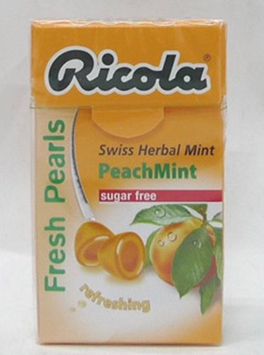 Ricola Swiss Herbal Sugar-free Mint Pearls Candy X 5packs logo