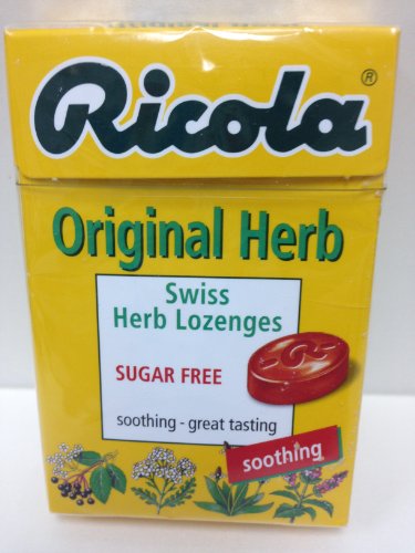 Ricola Swiss Herbal Sugar-free Original Herb Hard Candy X 5 Packs logo