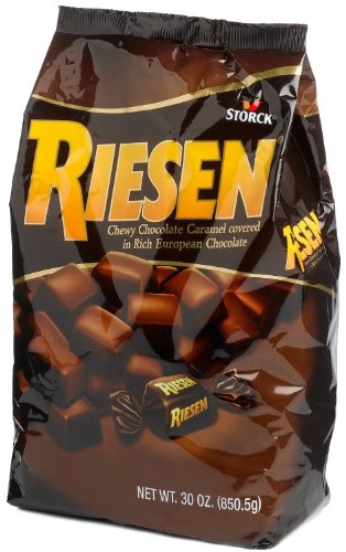 Riesen Chewy Chocolate Caramel Covered In Rich European Chocolate (2) 30 Oz Bags Individually Wrapped Pieces logo