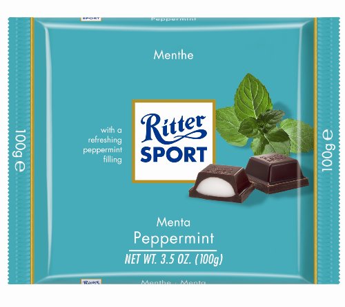 Ritter Sport Bars, Peppermint, 3.5 Ounce (Pack of 12) logo