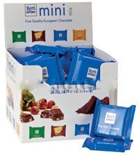 Ritter Sport Fine Milk Chocolate Mini Bars Display 36pc 1.33lb logo