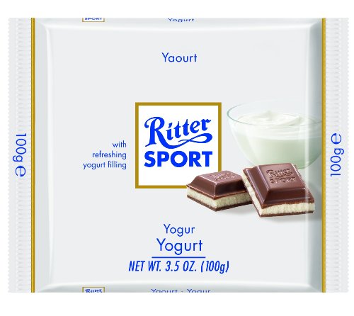 Ritter Sport, Milk Chocolate With Yogurt Filling, 3.5 ounce Bars (Pack of 12) logo