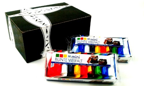 Ritter Sport Mini Bunte Vielfalt, 9 Piece Trays In A Gift Box (Pack of 2) logo