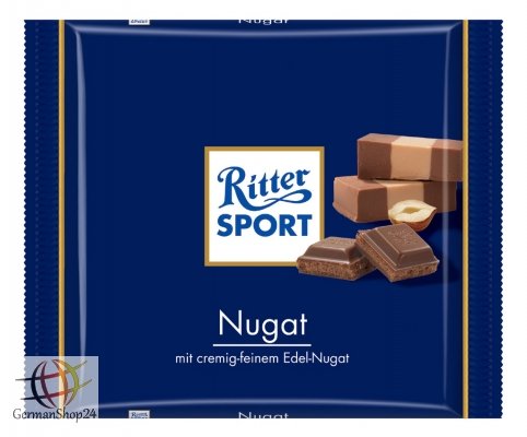 Ritter Sport Nougat King Size Chocolate Bar 250g logo