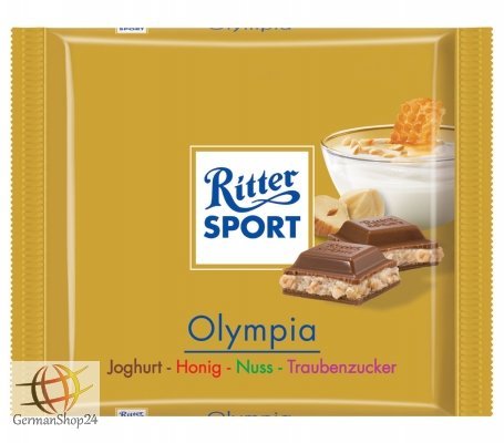 Ritter Sport Olympia Yogurt Honey and Nuts-pack of 3 logo