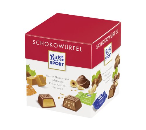 Ritter Sport Schokowuerfel Naps 176g (22-mini Bars) logo