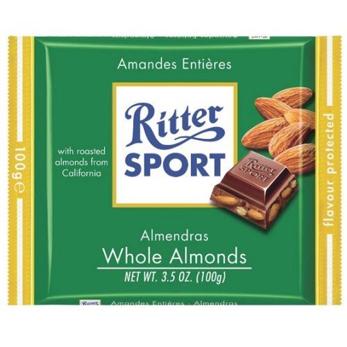 Ritter Sport Shock Almonds 100g Very Cheap Price Free Shipping Made From Thailand logo