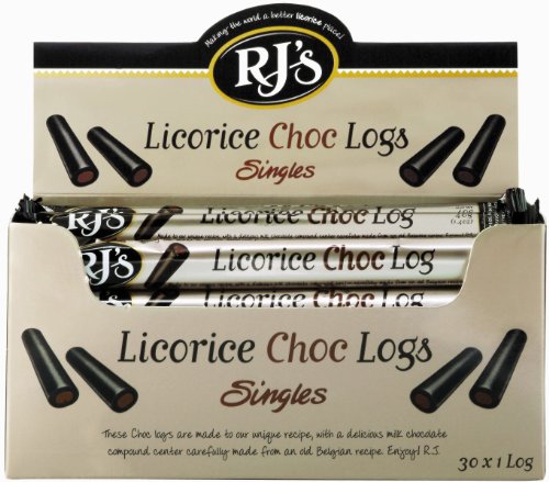 Rj’s Licorice Rj’s Logs, Licorice Chocolate, 1.4 ounce Packages (Pack of 30) logo