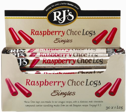 Rj’s Licorice Rj’s Logs, Raspberry Chocolate, 1.4 ounce Packages (Pack of 30) logo