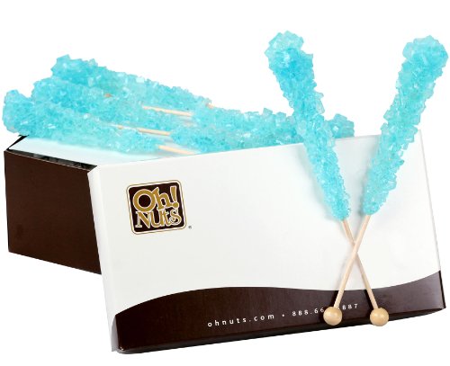 Rock Candy Crystal Sticks Light Blue 12ct. – Cotton Candy – Oh! Nuts logo