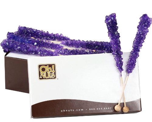 Rock Candy Crystal Sticks Purple Grape 12ct. – Oh! Nuts logo