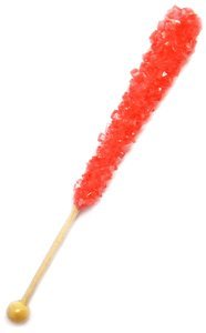 Rock Candy Crystal Sticks Red Strawberry 12ct. logo