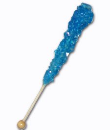 Rock Candy Sticks – Blue Raspberry (wrapped)-10 Sticks logo