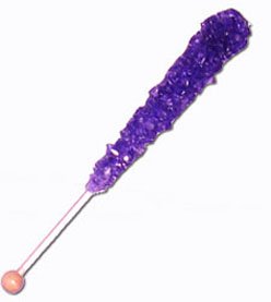 Rock Candy Sticks – Grape (wrapped)-60 Sticks logo