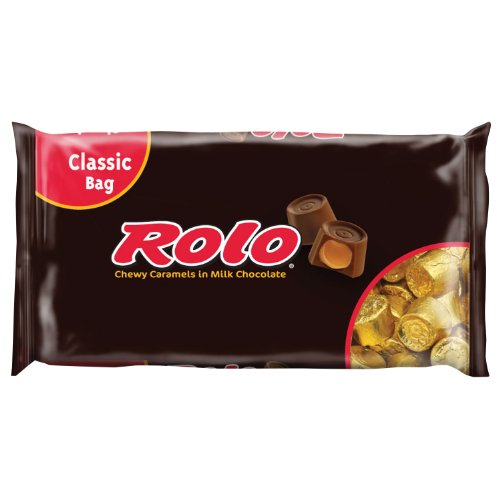 Rolo Chewy Caramels In Milk Chocolate, 12 ounce Bags (Pack of 4) logo