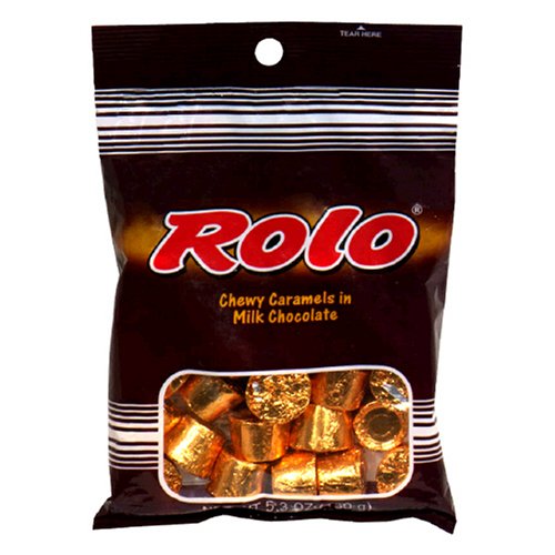 Rolo Chewy Caramels In Milk Chocolate, 5.3 ounce Bags (Pack of 12) logo