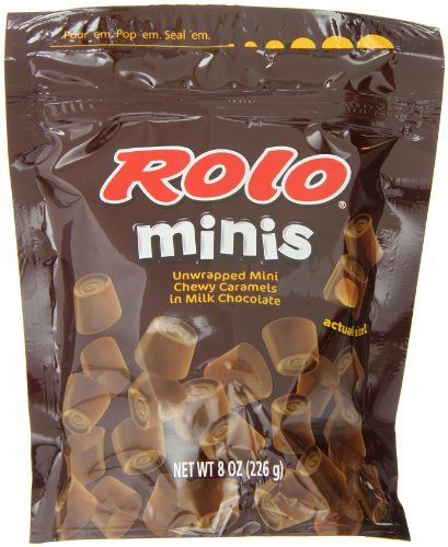 Rolo Minis Caramel In Milk Chocolate, 8 ounce Pouch (Pack of 12) logo