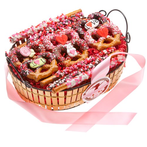 Romantic Pretzel Gift Basket logo