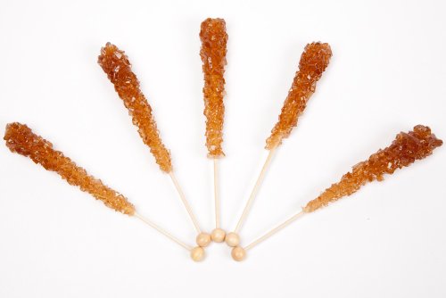 Root Beer Wrapped Rock Candy Sticks (10 Pieces) logo