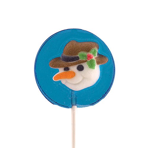 Round Snowman Face Lollipop logo