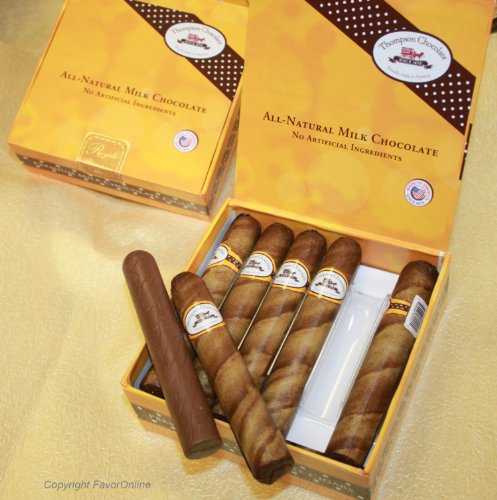 Royale Chocolate Cigars In Cigar Box Pack of 12 logo