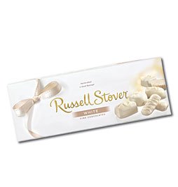 Russell Stover Chocolates 8713 12oz White Chocolate Assortment Box logo