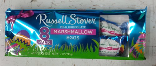 Russell Stover Marshmallow Milk Chocolate Eggs 70z 8 Count 2 Pack logo