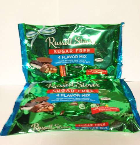 Russell Stover Sugar Free Candy Milk Chocolate 4 Flavor Mix 10 Oz Bag (Pack of 2) logo