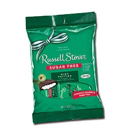 Russell Stover Sugar-free Mint Patties 3 Oz (Pack of 6 Bags) logo