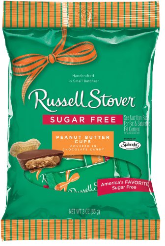 Russell Stover Sugar Free Peanut Butter Cup, 3 ounce (Pack of 12) logo