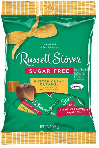 Russell Stover Sugar Free Peg Bag, 3-ounce, Butter Cream Caramel, (Pack of 12) logo