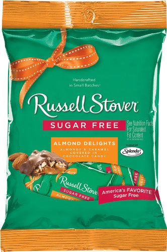 Russell Stover Sugar Free Peg Bag, Almond Delight, 3 ounce (Pack of 12) logo