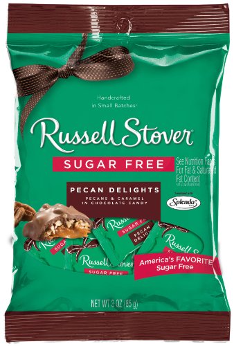 Russell Stover Sugar Free Peg Bag, Pecan Delight, 3 ounce (Pack of 12) logo