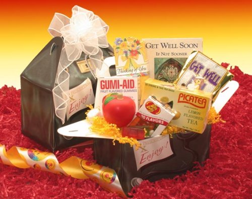 Rx To Say Get Well Soon! Gift Basket Care Package logo
