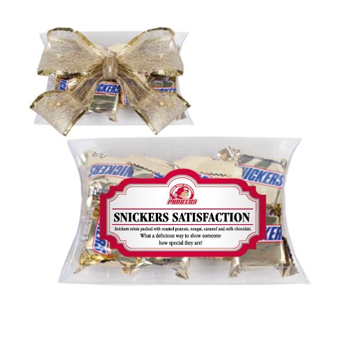 Sacred Heart Snickers Satisfaction Pillow Box ‘official Logo’ logo