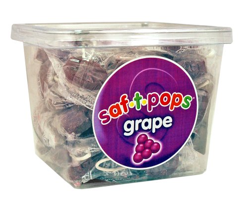 Saf-t-pops 60 Ct Tub Grape Flavor logo