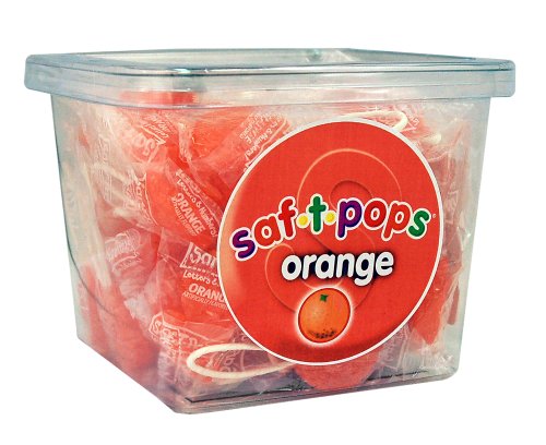 Saf-t-pops 60 Ct Tub Orange Flavor logo