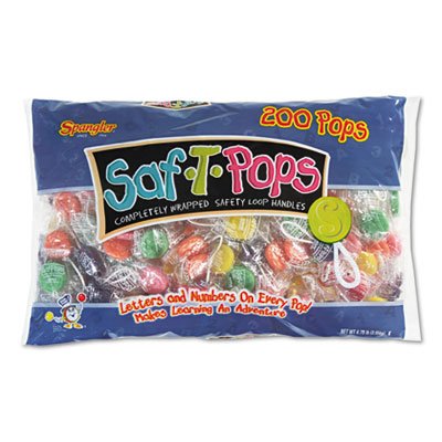 Saf-t-pops, Assorted Flavors, Individually Wrapped, 200/pack logo