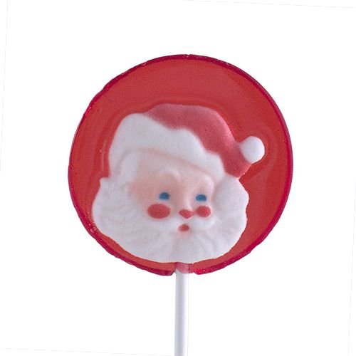 Santa On Round Lollipop logo