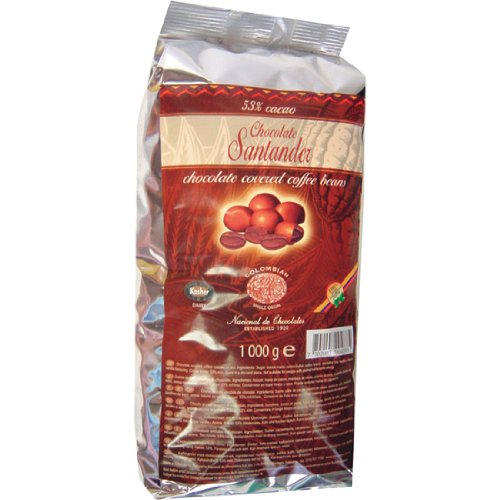 Santander 53% Chocolate Covered Coffee Beans Bulk Bag logo